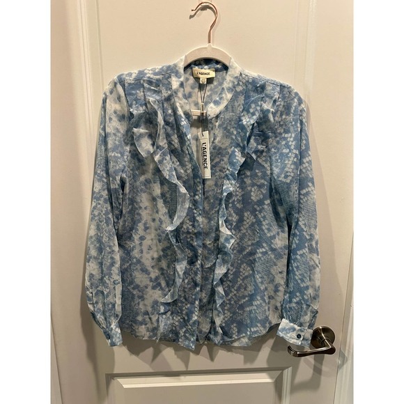 L'AGENCE nadine ruffle blouse - Picture 2 of 10